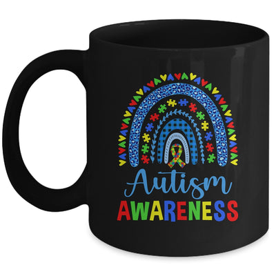 Autism Awareness Month Rainbow Puzzle Autism Awareness Mug | teecentury