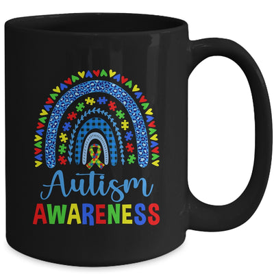 Autism Awareness Month Rainbow Puzzle Autism Awareness Mug | teecentury