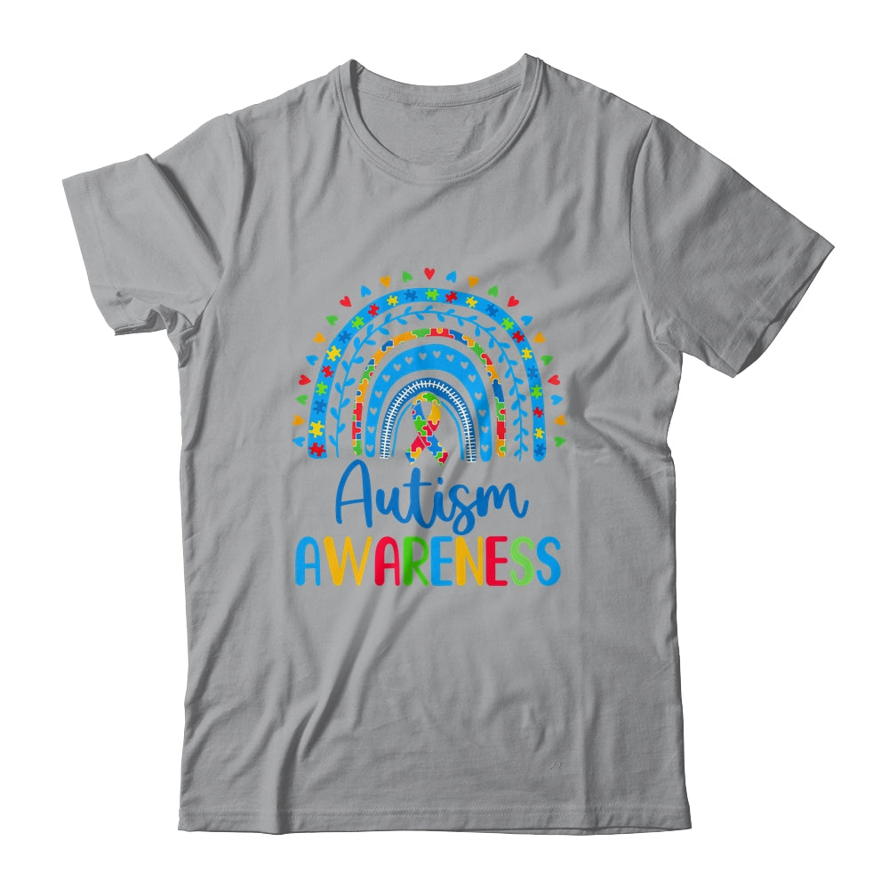 Autism Awareness Rainbow Puzzle Autism Awareness Month Shirt & Hoodie | teecentury