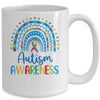Autism Awareness Rainbow Puzzle Autism Awareness Month Mug | teecentury
