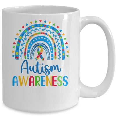 Autism Awareness Rainbow Puzzle Autism Awareness Month Mug | teecentury