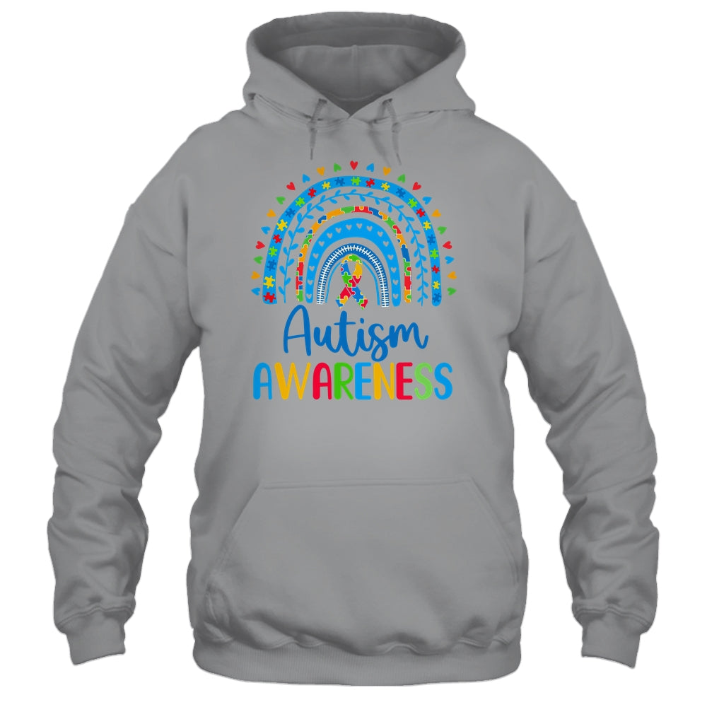 Autism Awareness Rainbow Puzzle Autism Awareness Month Shirt & Hoodie | teecentury