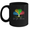 Autism Awareness Rainbow Tree Grow Your Awareness Hand Drawn Mug Coffee Mug | Teecentury.com