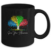 Autism Awareness Rainbow Tree Grow Your Awareness Hand Drawn Mug Coffee Mug | Teecentury.com