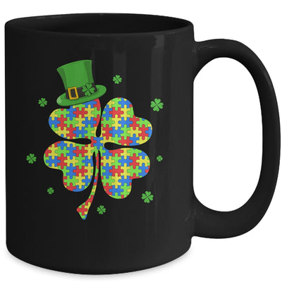 Autism Awareness Shamrock Wearing Leprechaun Hat St Patricks Mug Coffee Mug | Teecentury.com