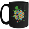 Autism Awareness Shamrock Wearing Leprechaun Hat St Patricks Mug Coffee Mug | Teecentury.com