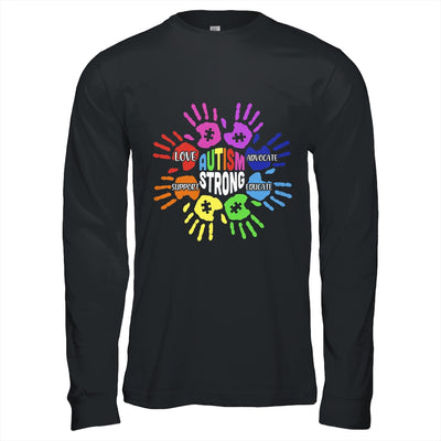 Autism Awareness Sign Language Hand Puzzle Support Shirt & Hoodie | teecentury