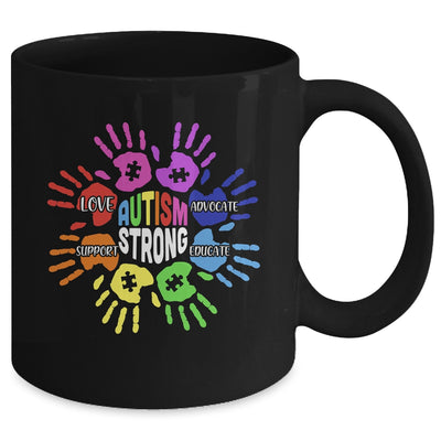 Autism Awareness Sign Language Hand Puzzle Support Mug | teecentury