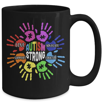 Autism Awareness Sign Language Hand Puzzle Support Mug | teecentury