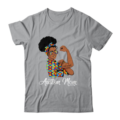 Autism Awareness Strong Mom Afro Mother Black Women Shirt & Tank Top | teecentury