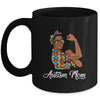 Autism Awareness Strong Mom Afro Mother Black Women Mug | teecentury