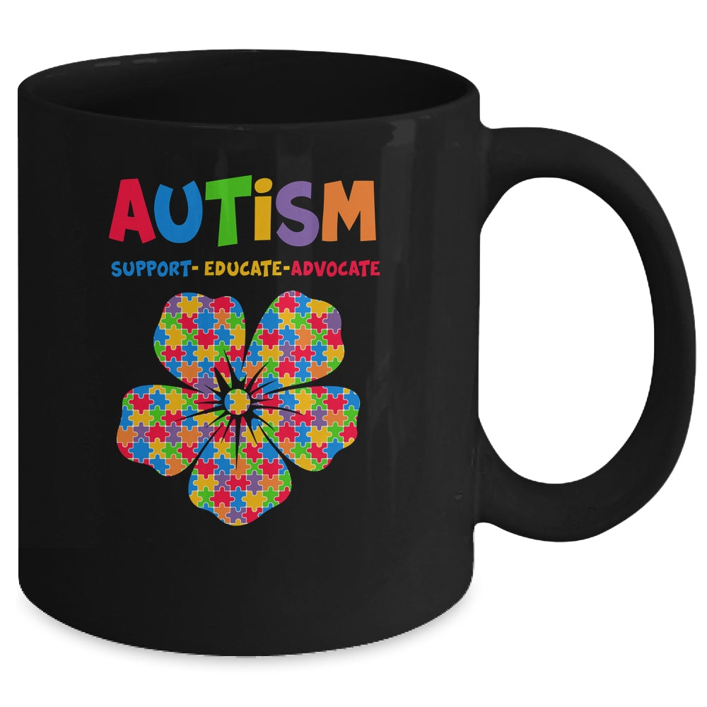 Autism Awareness Support Autism Kids Autistic For Mom Dad Mug | teecentury