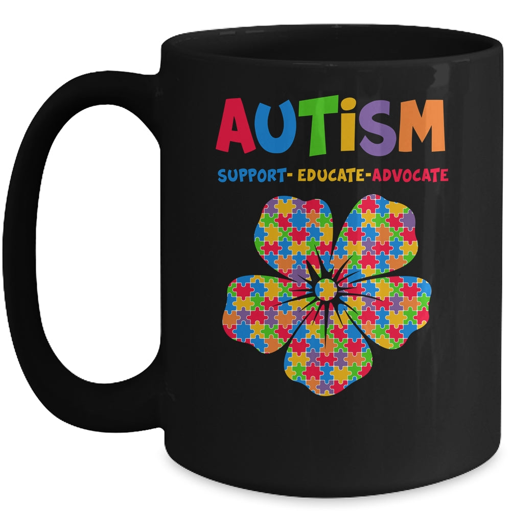 Autism Awareness Support Autism Kids Autistic For Mom Dad Mug | teecentury
