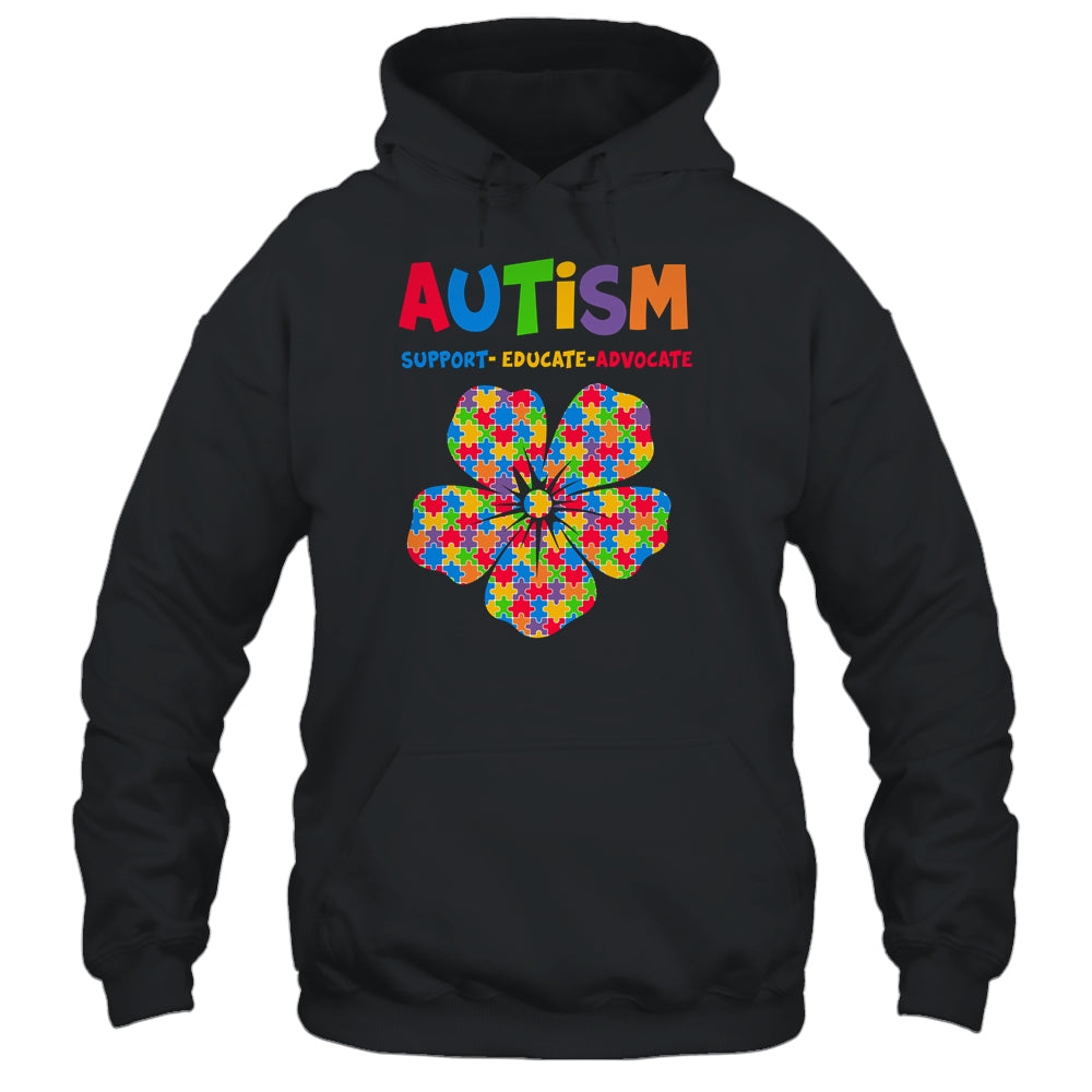 Autism Awareness Support Autism Kids Autistic For Mom Dad Shirt & Hoodie | teecentury