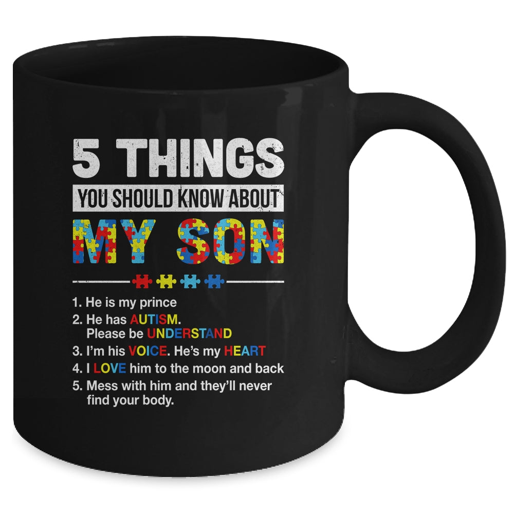 Autism Awareness Support Autism Son Kids For Mom Dad Mug | teecentury