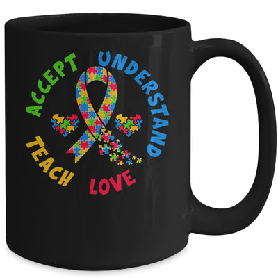 Autism Awareness Teacher Teach Accept Understand Love Mug | teecentury