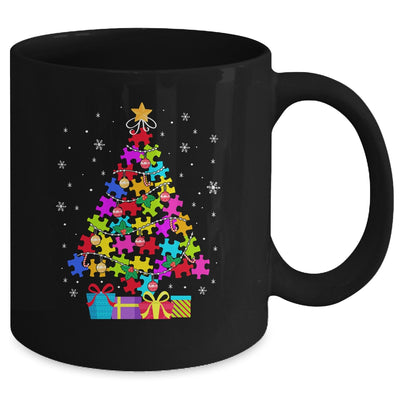 Autism Christmas Tree Gift For A Proud Autistic Person Mug Coffee Mug | Teecentury.com