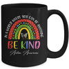 Autism Daughter Son Child Mom Be Kind Rainbow Mug Coffee Mug | Teecentury.com