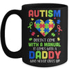 Autism Doesnt Come With Manual Daddy Autism Awareness Mug Coffee Mug | Teecentury.com