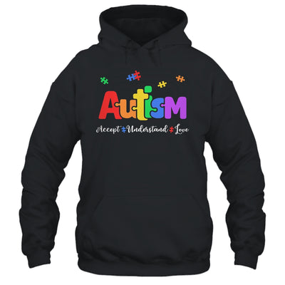 Autism Puzzle Accept Understand Love Autism Awareness Shirt & Hoodie | teecentury