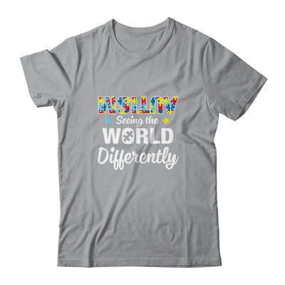 Autism Seeing The World Differently Upside Autism Awareness T-Shirt & Hoodie | Teecentury.com