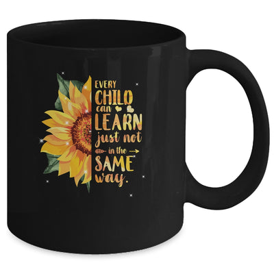 Autism Special Education Teacher Sunflower Mug | teecentury