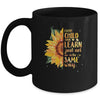 Autism Special Education Teacher Sunflower Mug | teecentury