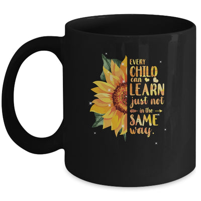 Autism Special Education Teacher Sunflower Mug | teecentury