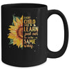 Autism Special Education Teacher Sunflower Mug | teecentury