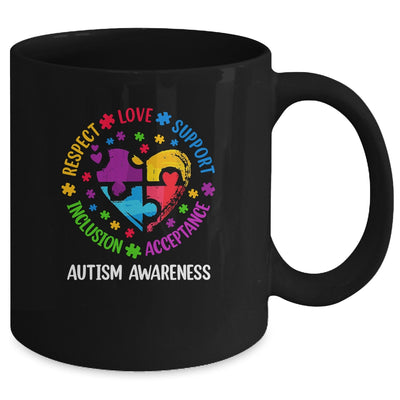 Autism Women Men Respect Love Support Autism Awarenes Mug | teecentury