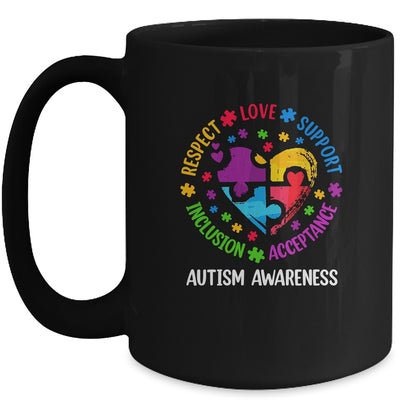 Autism Women Men Respect Love Support Autism Awarenes Mug | teecentury