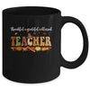 Autumn Fall Outfit Teacher Thankful Grateful Blessed Pumpkin Mug | teecentury