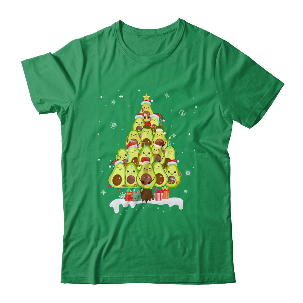 Avocado Tree Christmas Light Funny Christmas Vegans Gifts T-Shirt & Sweatshirt | Teecentury.com