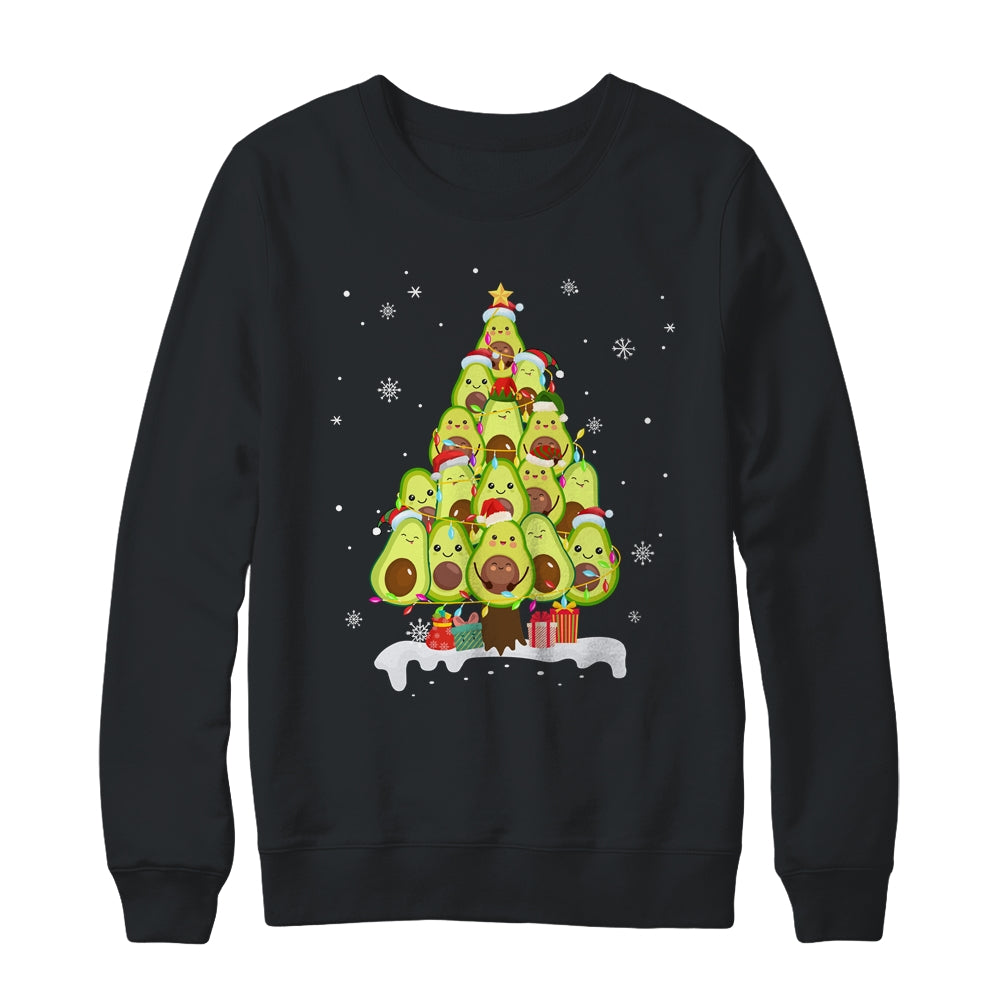 Avocado Tree Christmas Light Funny Christmas Vegans Gifts T-Shirt & Sweatshirt | Teecentury.com