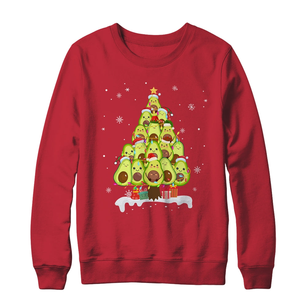 Avocado Tree Christmas Light Funny Christmas Vegans Gifts T-Shirt & Sweatshirt | Teecentury.com