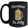 Awesome Beer Xmas Tree Summer For Christmas In July Mug Coffee Mug | Teecentury.com