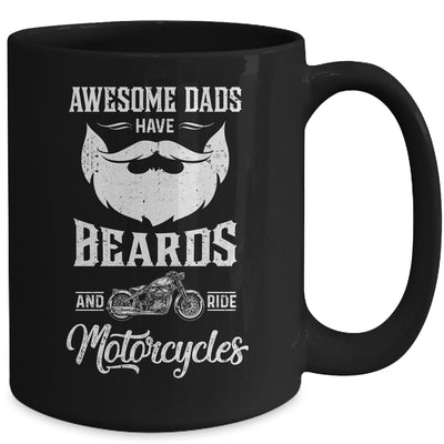 Awesome Dads Have Beards And Ride Motorcycles Best Biker Dad Mug Coffee Mug | Teecentury.com