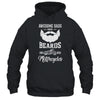 Awesome Dads Have Beards And Ride Motorcycles Best Biker Dad T-Shirt & Hoodie | Teecentury.com