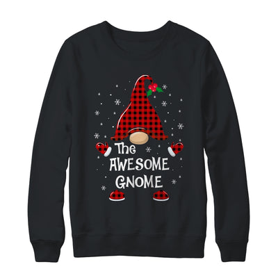 Awesome Gnome Buffalo Plaid Matching Christmas Pajama Gift T-Shirt & Sweatshirt | Teecentury.com