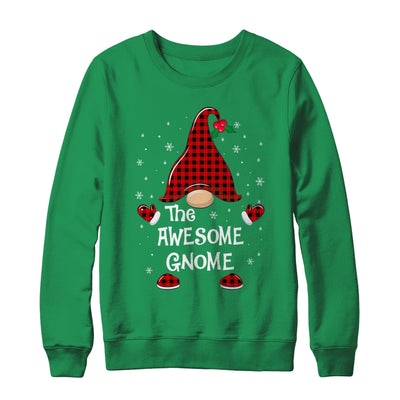 Awesome Gnome Buffalo Plaid Matching Christmas Pajama Gift T-Shirt & Sweatshirt | Teecentury.com