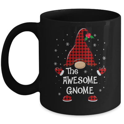 Awesome Gnome Buffalo Plaid Matching Christmas Pajama Gift Mug Coffee Mug | Teecentury.com