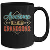 Awesome Like My Grandsons For Grandpa On Fathers Day Mug | teecentury