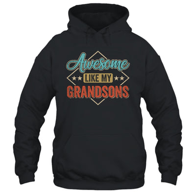 Awesome Like My Grandsons For Grandpa On Fathers Day Shirt & Hoodie | teecentury