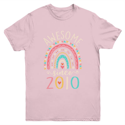Awesome Since 2010 12th Birthday Rainbow Born In 2010 Youth Shirt | teecentury
