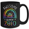 Awesome Since 2010 12th Birthday Rainbow Girl Tie Dye Mug | teecentury