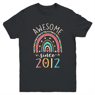 Awesome Since 2012 10th Birthday Rainbow Born In 2012 Youth Shirt | teecentury