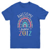 Awesome Since 2012 10th Birthday Rainbow Born In 2012 Youth Shirt | teecentury