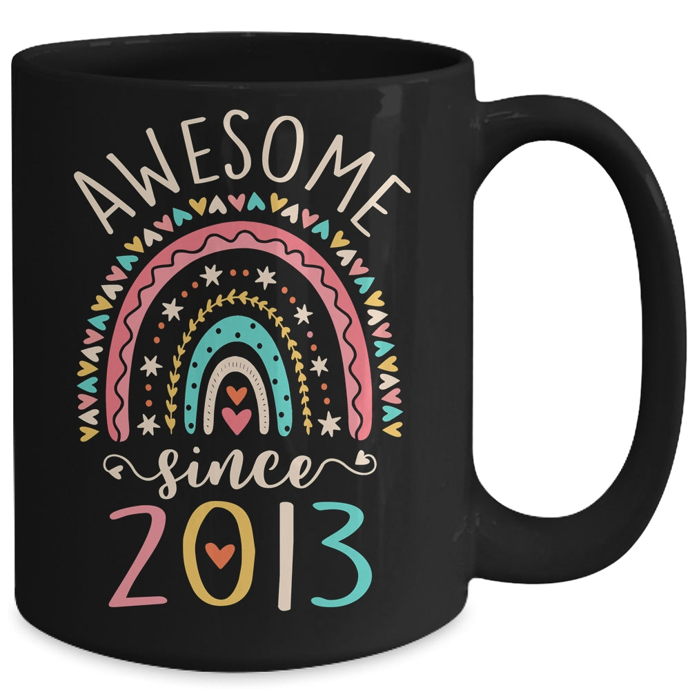 Awesome Since 2013 9th Birthday Rainbow Born In 2013 Mug | teecentury
