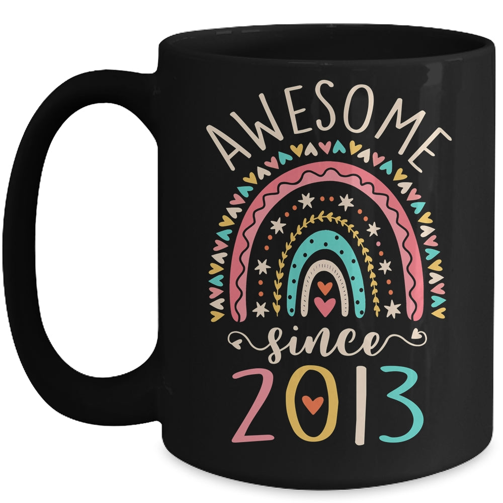 Awesome Since 2013 9th Birthday Rainbow Born In 2013 Mug | teecentury