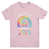 Awesome Since 2013 9th Birthday Rainbow Girl Tie Dye Youth Shirt | teecentury